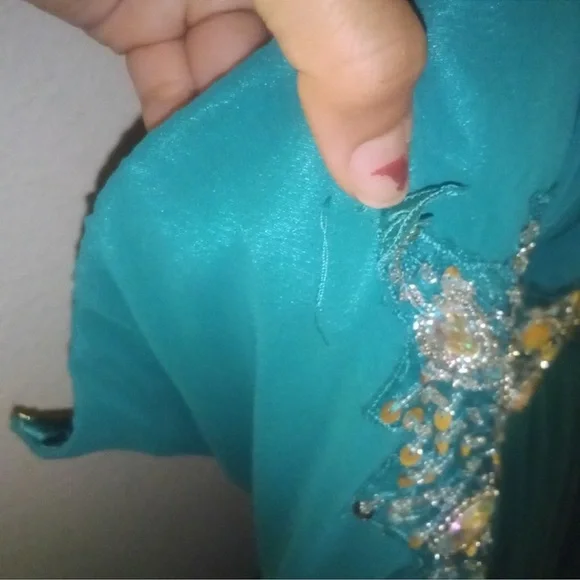 B Smart Teal Prom Dress - Picture 5 of 5